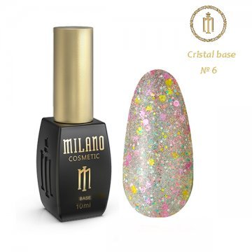 Кольорова база кристал Milano 10ml CRISTAL BASE №06